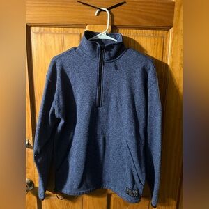PINK Victoria's Secret Navy Zip-Up Sweater